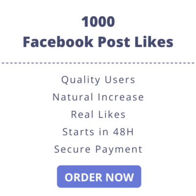 1000 Facebook Post Likes