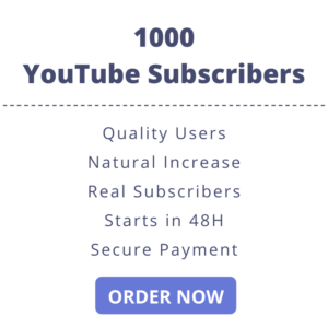 Buy 1000 YouTube Subscribers