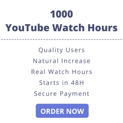 1000 YouTube Watch Hours