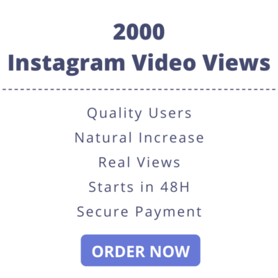 2000 Instagram Video Views