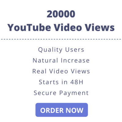 20000 YouTube Video Views