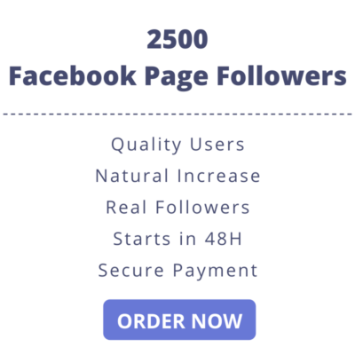2500 Facebook Page Followers