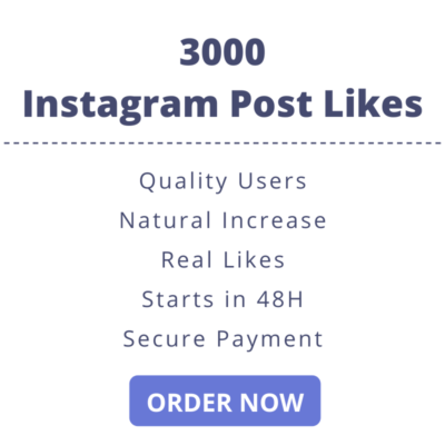 3000 Instagram Post Likes