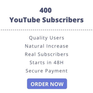 Buy 400 YouTube Subscribers