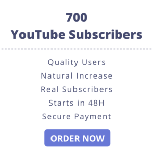 Buy 700 YouTube Subscribers