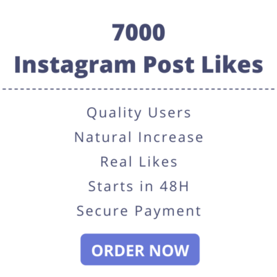 7000 Instagram Post Likes