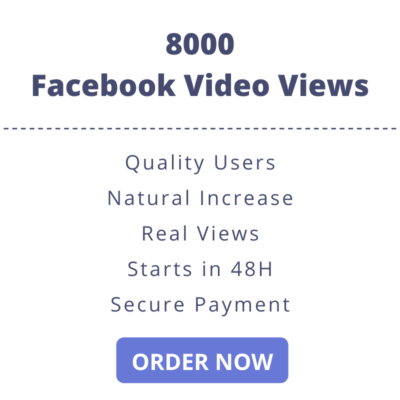 8000 Facebook Video Views