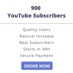 Buy 900 YouTube Subscribers