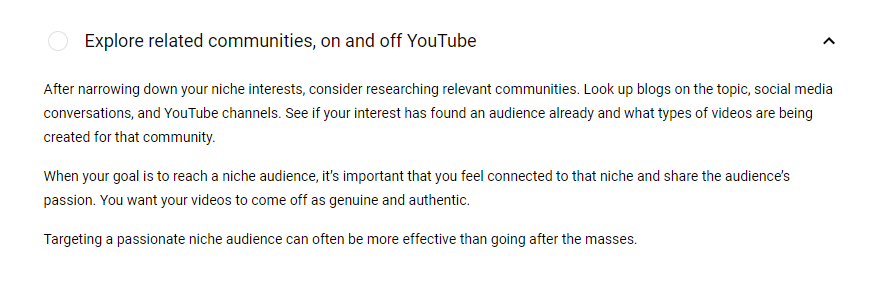 What YouTube Says About Joining Other Communities