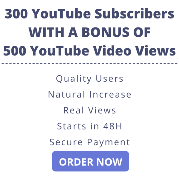 300 Youtube Subscribers And 500 Youtube Video Views Deepdizy Com