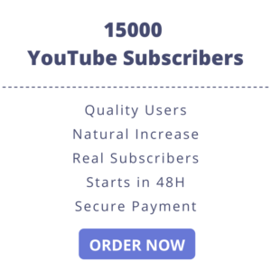 Buy 15000 YouTube Subscribers