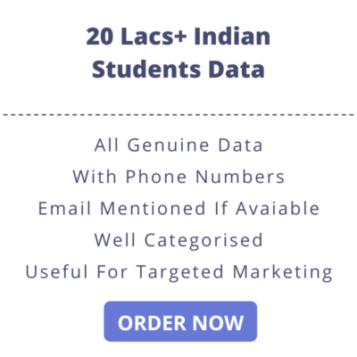 20 Lacs Indian Students Data